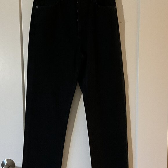 90's Pinch Black Waist High Rise Straight leg - Picture 4 of 12